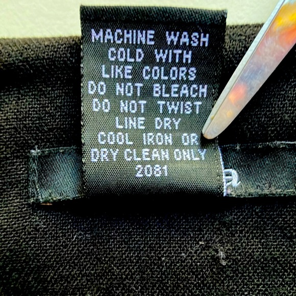 Rafaella Deep Black Pencil Silhouette Skirt Size 4 - Picture 10 of 10